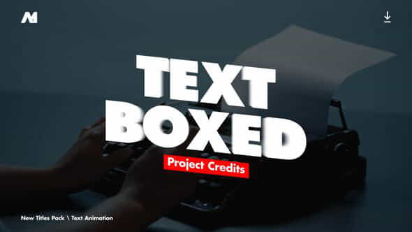 Text Box Animator After Effects - VideoHive 52620044