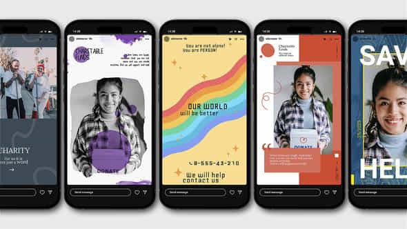 Charity Instagram Stories - VideoHive 47980616