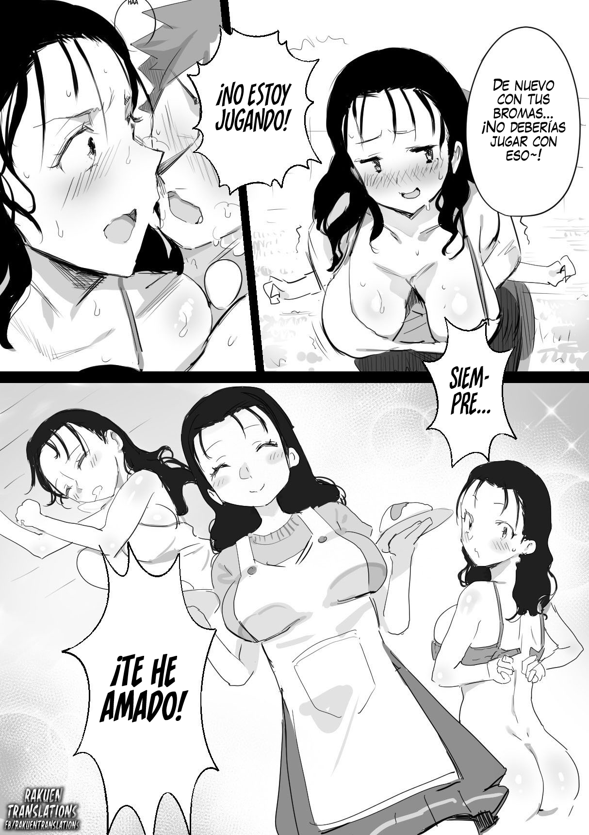 [Dynamic Mom (Onodera, Uni18)] Natsu to Oba-san 3  Verano con una Mujer Mayor 3 [Spanish] [Digital]