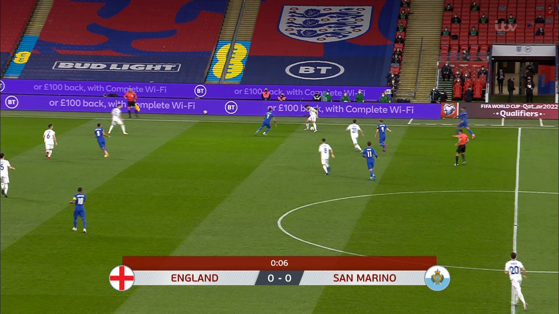 World Cup 2022 Qualifiers - England vs San Marino - 25/03/2021