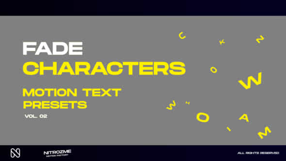 Characters Motion Text - VideoHive 45757019