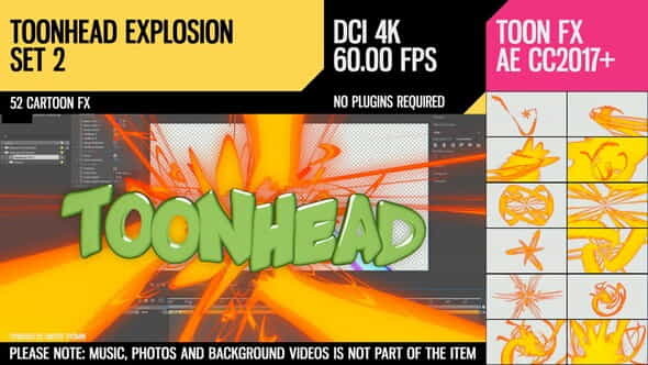 Toonhead (Explosion FX Set 2) - VideoHive 26181772
