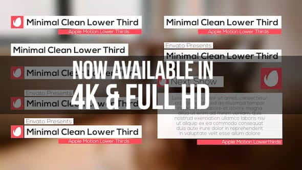Minimal Clean Lower Third - VideoHive 12164702