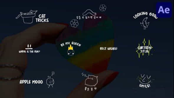 Cartoon Lyric Titles For After Effects - VideoHive 48472651