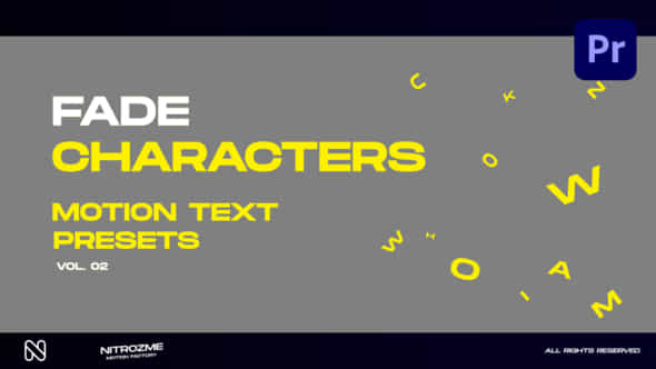 Characters Motion Text - VideoHive 45890217