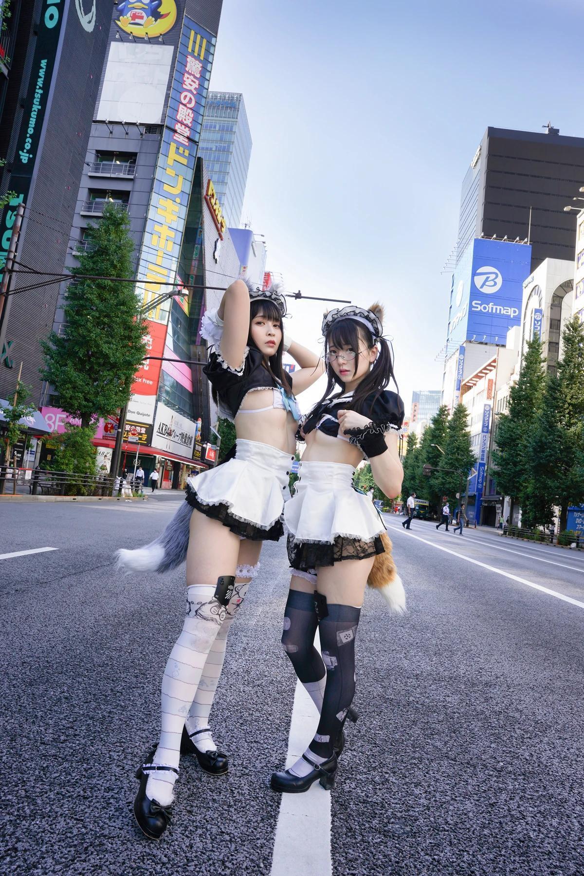 Sui Utatane うたたね翠, Mizuna Shione 水那しおね, 写真集 「野生のメイドがあらわれた！」 Set.02(21)