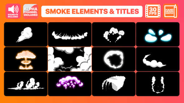 2DFX Smoke Elements - VideoHive 22917838