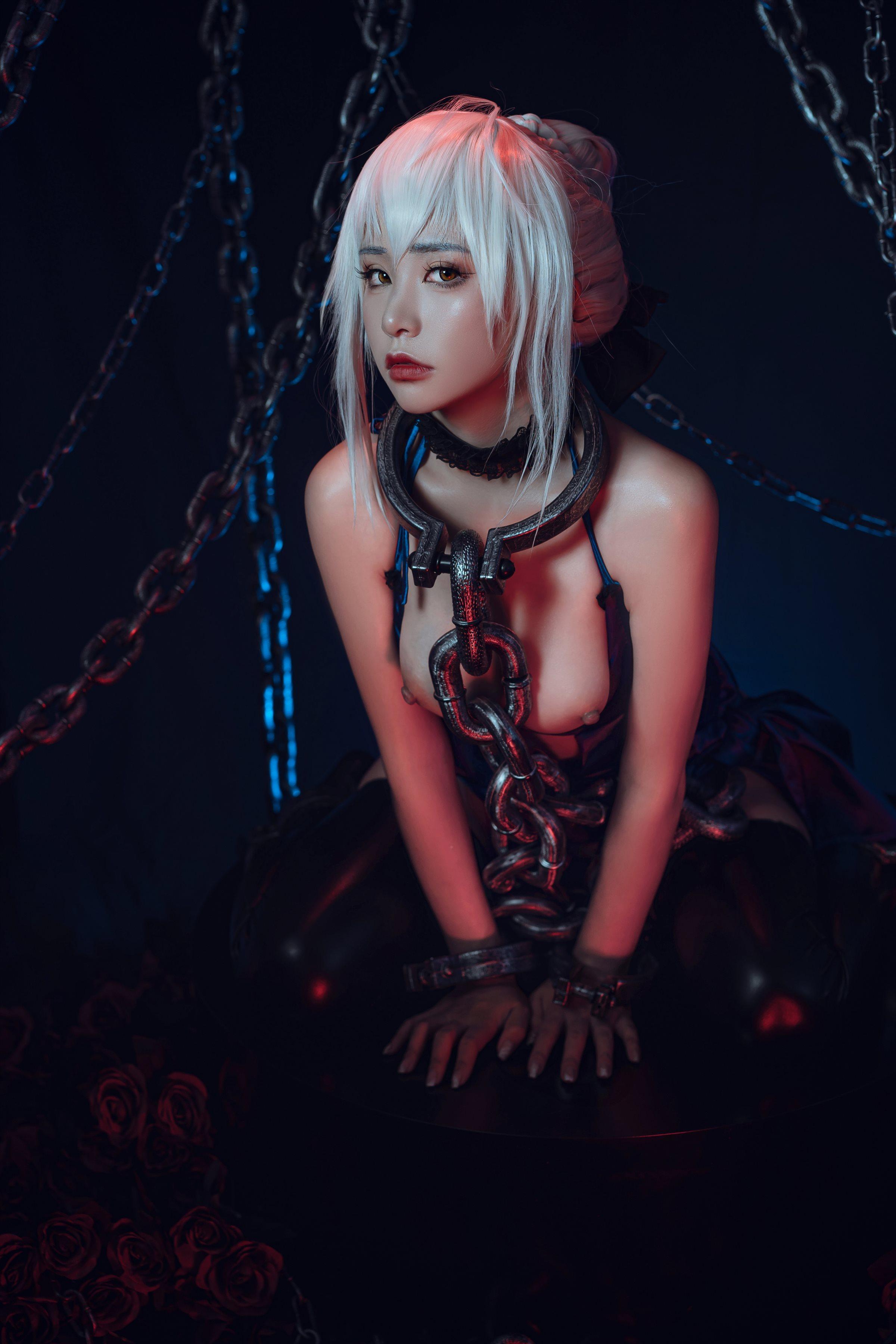 爆机少女喵小吉 Nekokoyoshi - 七月 Fate stay night 黑呆 - Saber Alter(66)
