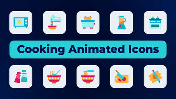 Cooking Animated Icons - VideoHive 51079186