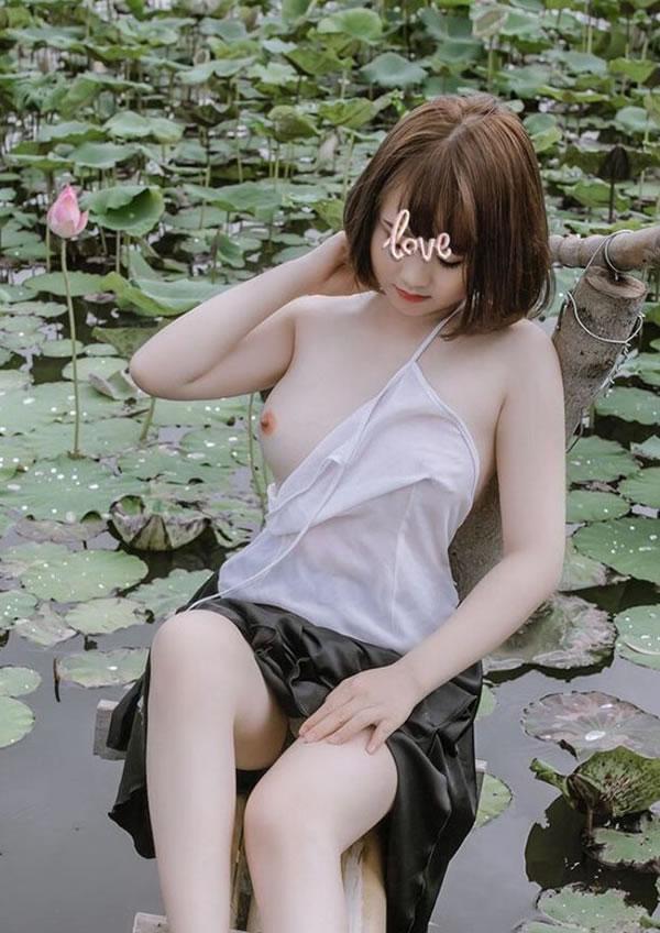 荷塘里的小美女无圣光写真如出水芙蓉(5)