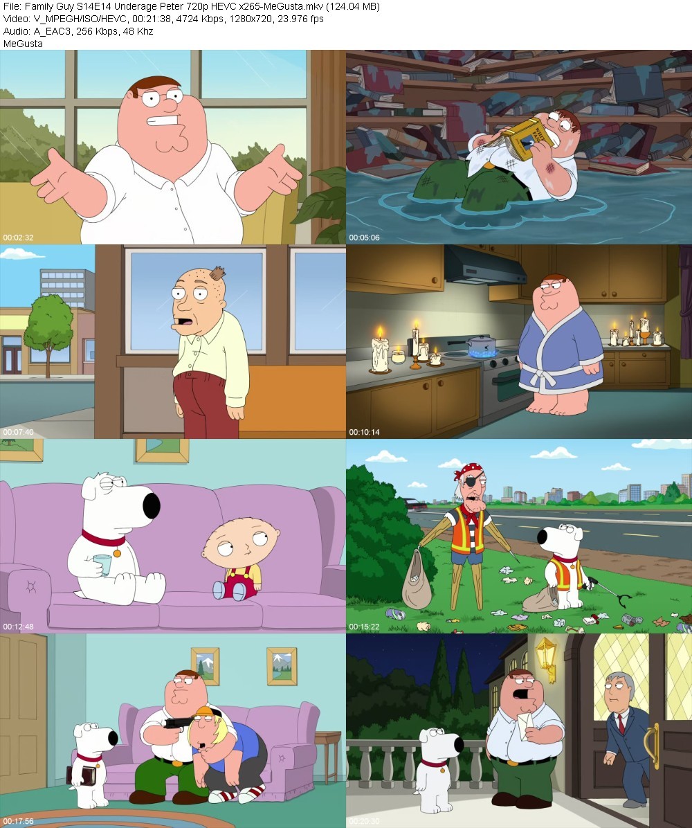 Family Guy S14E14 Underage Peter 720p HEVC x265-MeGusta