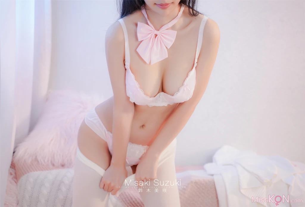 Coser@铃木美咲 (Misaki Suzuki): 白丝JK (50 photos )