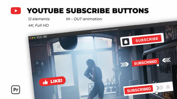 Youtube Subscribe Buttons - VideoHive 38197279