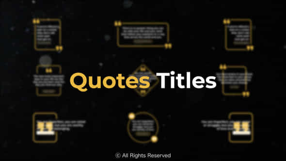 Quotes Titles Premiere Pro - VideoHive 51655624