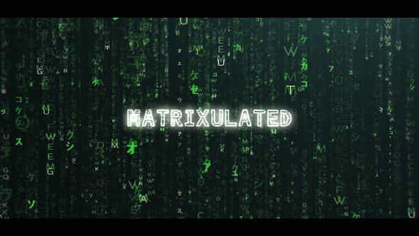 Matrix Opener - VideoHive 38944165