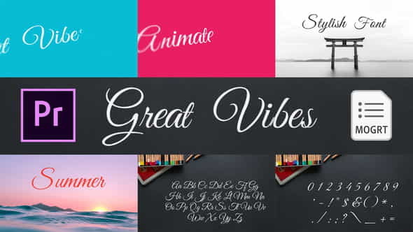Great Vibes - Animated Typeface - VideoHive 28147074