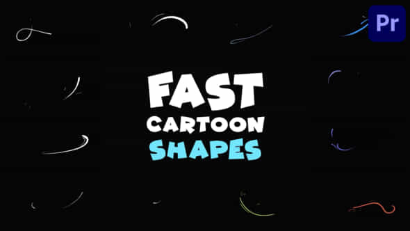 Fast Cartoon Shapes Premiere Pro Mogrt - VideoHive 50878335