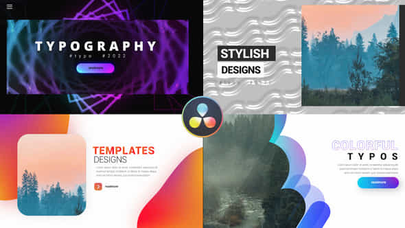 Stylish Typography Pack - VideoHive 39359128