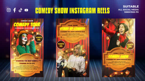 Comedy Show Instagram Reels Stories - VideoHive 52110883