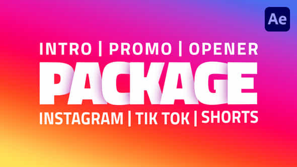 Intro Promo Opener 35 Animated Templates For Instagram Tiktok And Youtube Shorts - VideoHive 45086793