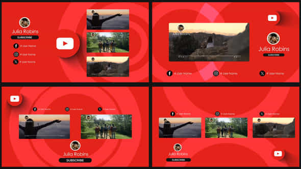 Youtube End Screens Pack V2 - VideoHive 51501438