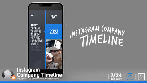 Instagram Company Timeline - VideoHive 48413561