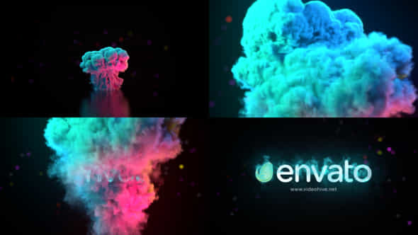 Colorful Smoke Logo - VideoHive 45395719