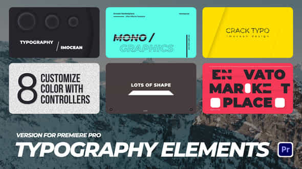 Typography Elements Mogrt - VideoHive 48887819