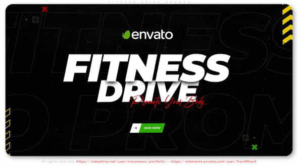 Fitness Drive Opener - VideoHive 48596725