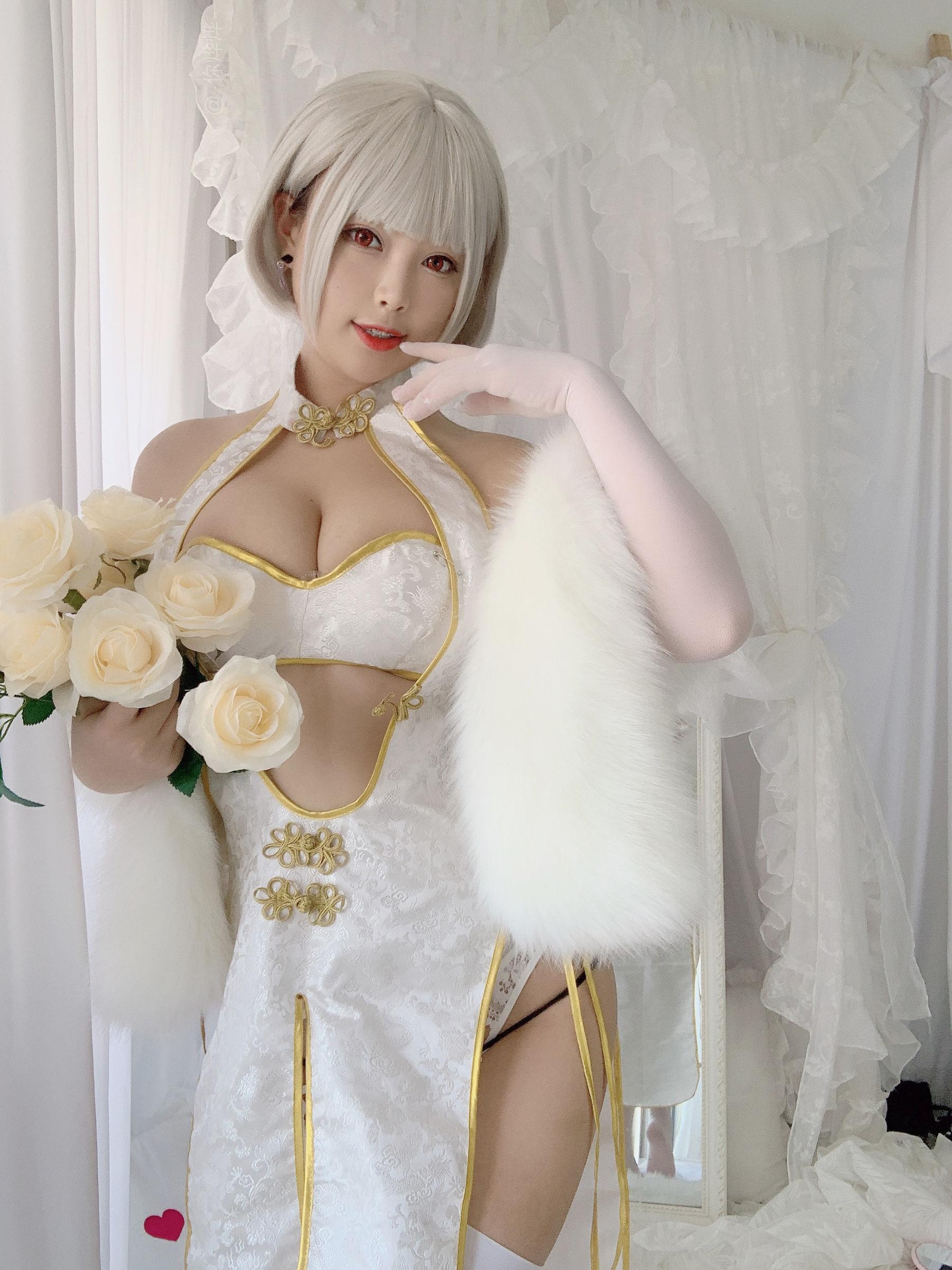 [美女Coser] -白烨- 《白旗袍》 写真集(24)