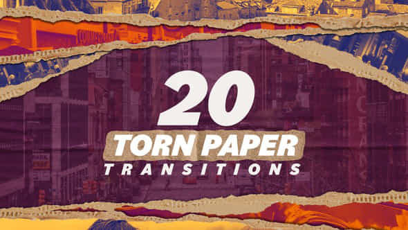 Torn Paper Transitions - VideoHive 46175122