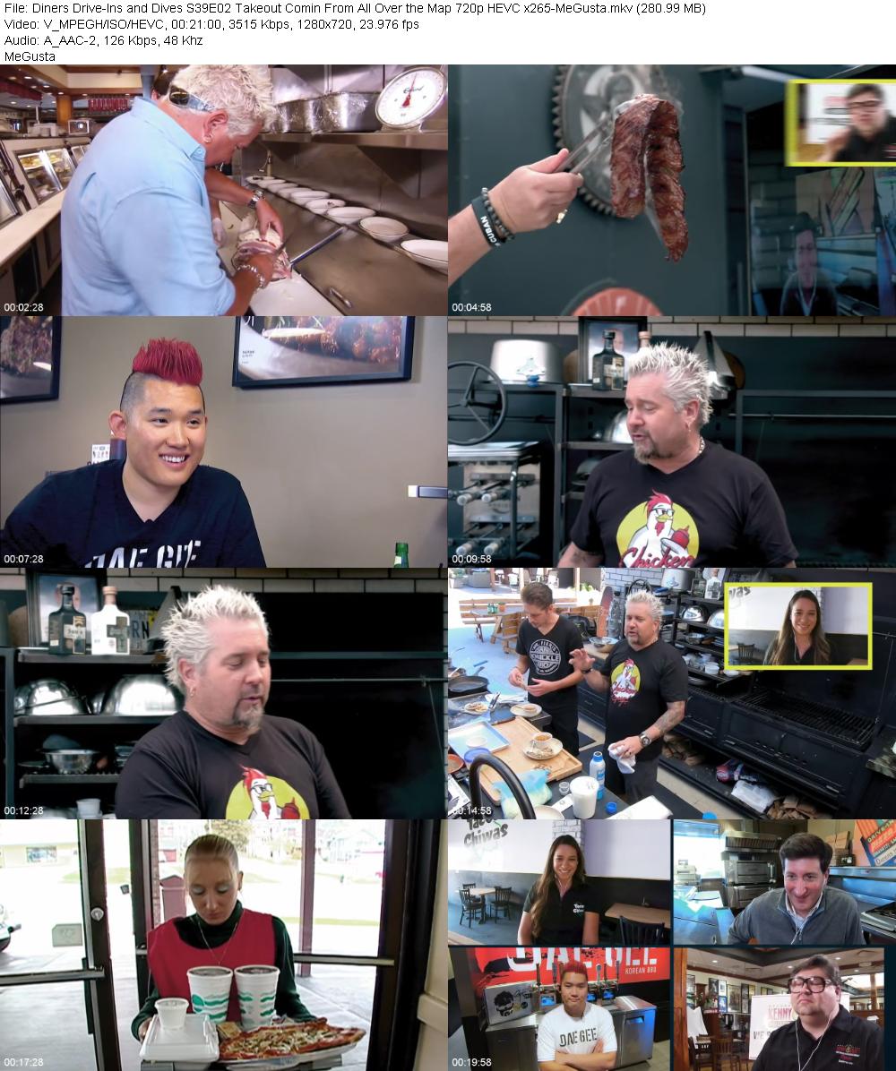 Diners Drive Ins and Dives S39E02 Takeout Comin From All Over the Map 720p HEVC x265