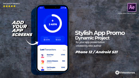 Stylish Mobile App Promo - VideoHive 11584763