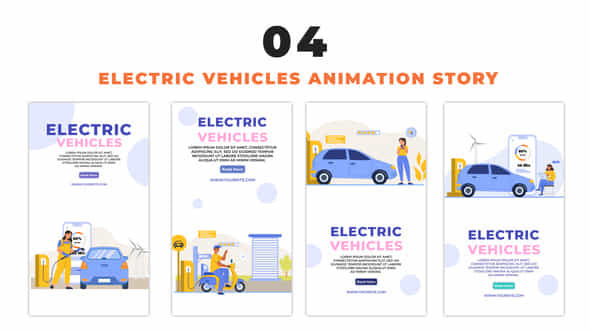 EV Charging Station - VideoHive 48658363