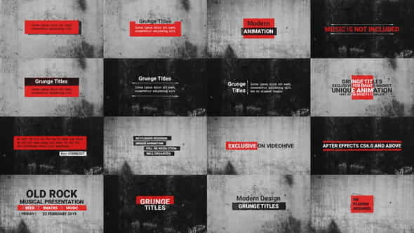 Grunge Titles - VideoHive 23257635