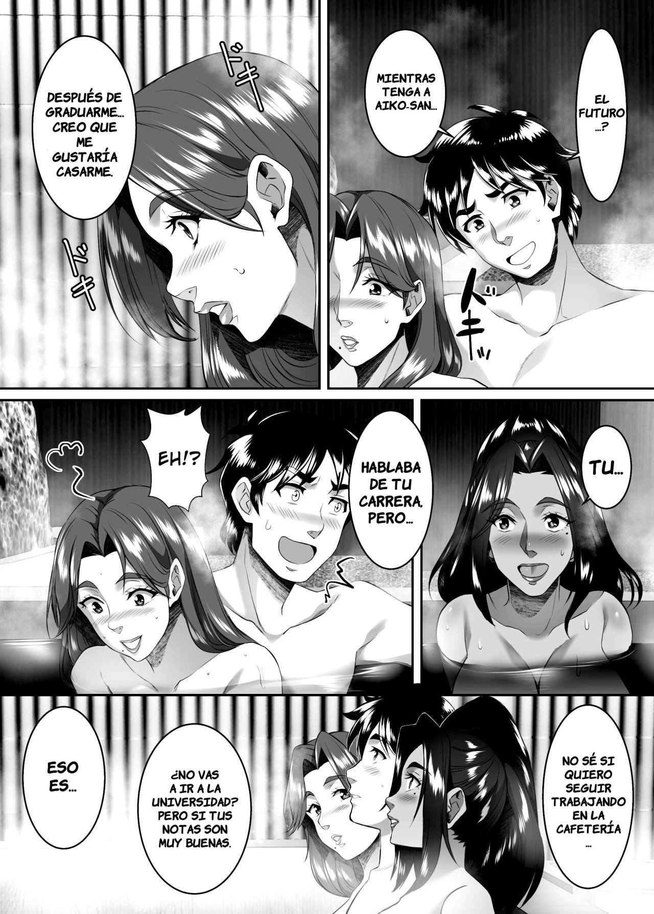 [SPRECHCHOR (Eguchi Chibi, Nintai Akira)] Omae no Kaa-chan, Ii Onna da yo na. Ch. 8 [Spanish] [Pyro] [Digital]
