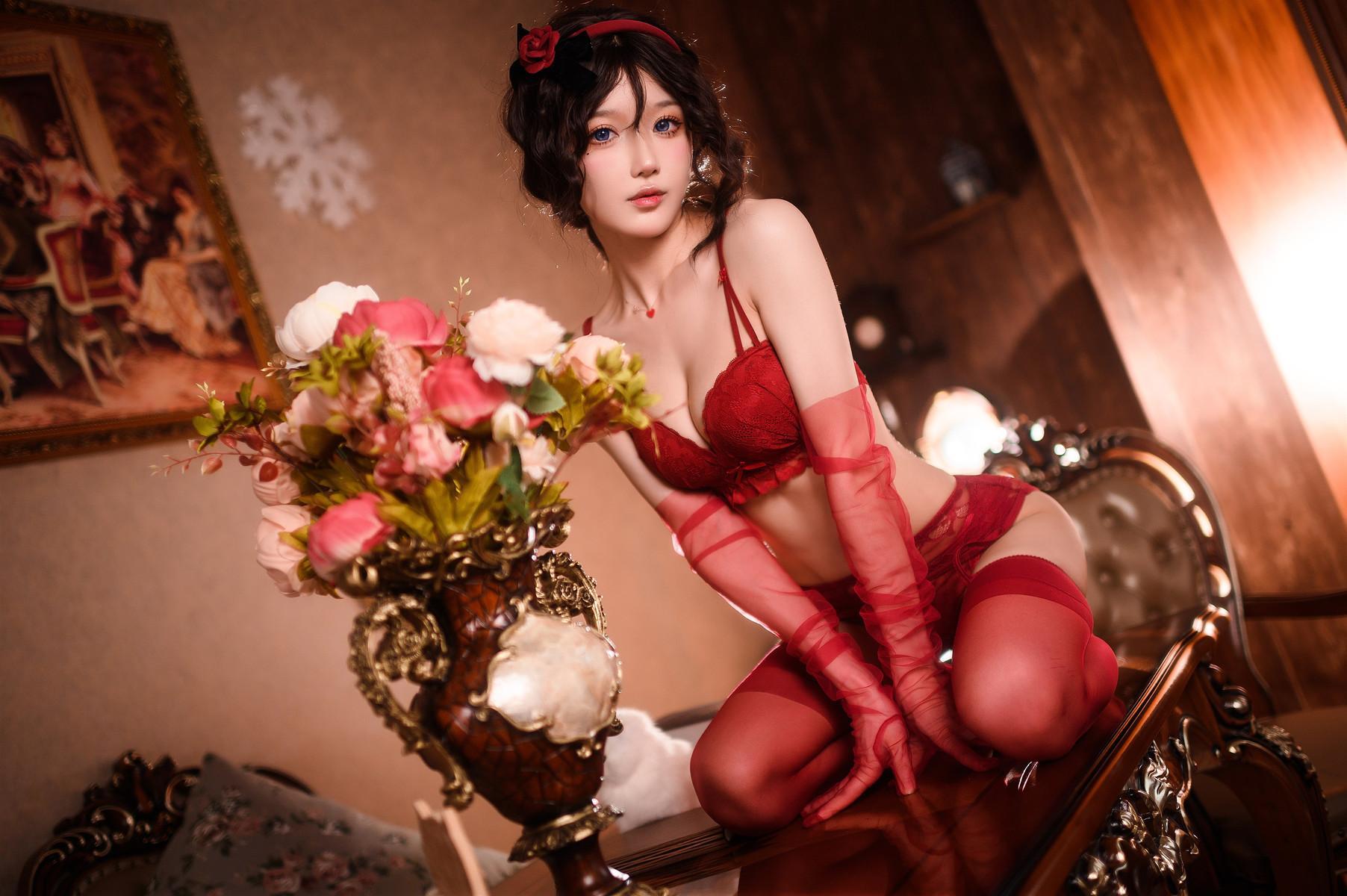 Cosplay 阿包也是兔娘 My Rose(37)