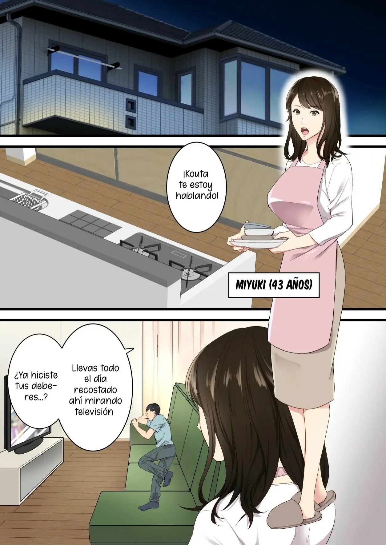 [Yuriko Club] Naka no Warukatta Haha to Musuko ga Amaama Couple ni Naru made [Spanish] [McLovin] [Digital]