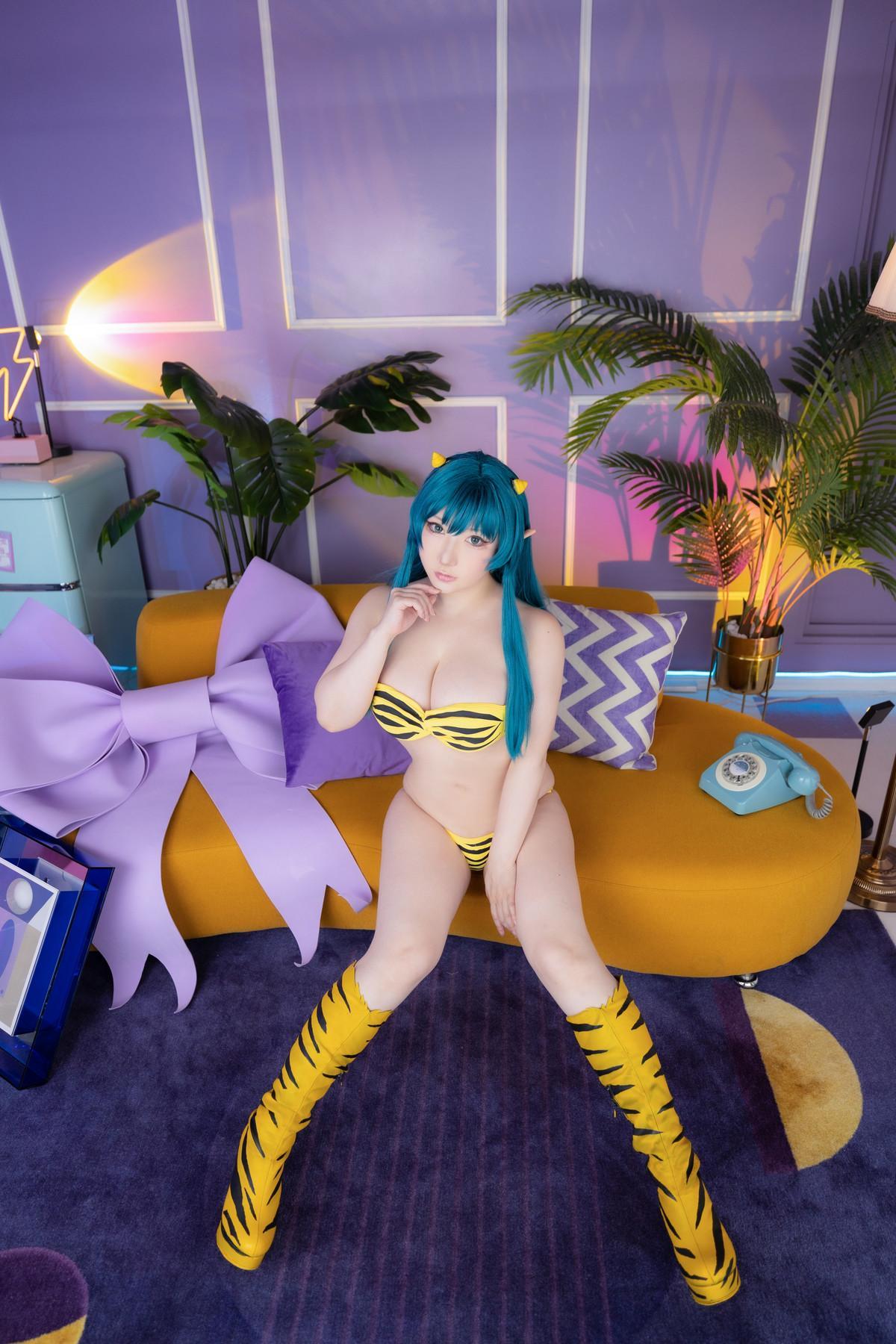 Cosplay SAKUサク Lum ラム うる星やつら Set.01(36)