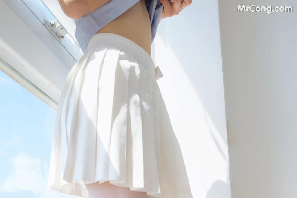 Coser@稚乖画册 Vol.001: 晴空01 白丝双马尾JK (79 photos)(67)