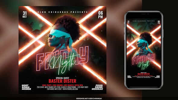 Night Club Flyer Stories V15 - VideoHive 59016799