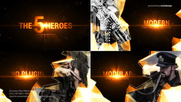 The Five Heroes Cinematic Title - VideoHive 24964321