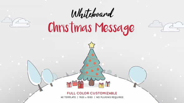 Whiteboard Christmas Message - VideoHive 34752773