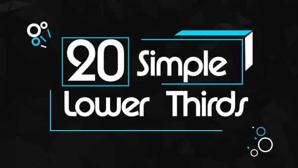 20 Simple Lower - VideoHive 19152892