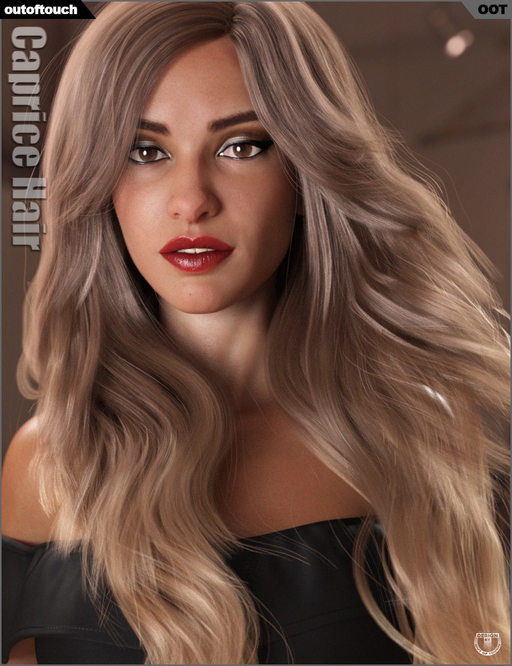 Caprice Hair for Genesis 3 and 8 Female(s)