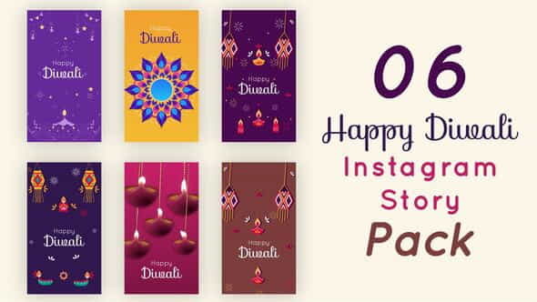 Happy Diwali Instagram Story Pack - VideoHive 34213065
