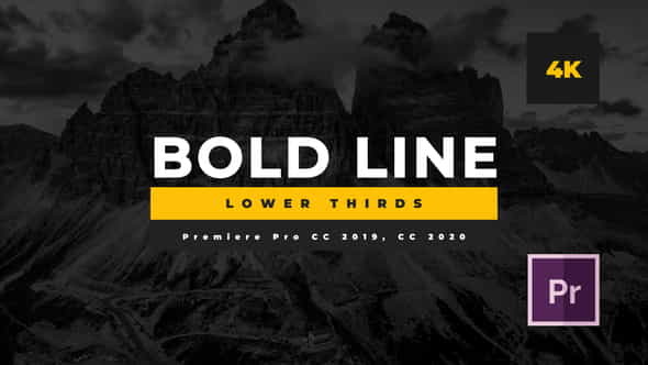 Bold Line Lower Thirds - VideoHive 26101407