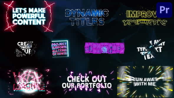 Dynamic Titles | Premiere Pro - VideoHive 34553557