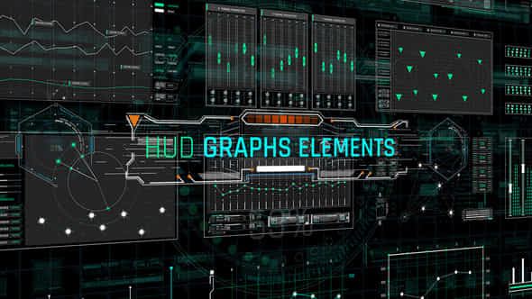 HUD Graphs Elements - VideoHive 40643236