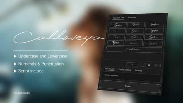 Animated Typeface Calloveya - VideoHive 58464346